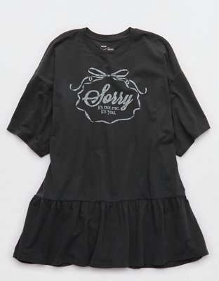 Our #1 sleep tee now with a ruffle hem!