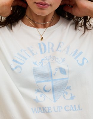 Our #1 sleep tee now with a ruffle hem!