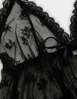 OVERSLEPT by Aerie Sheer Lace Nightie