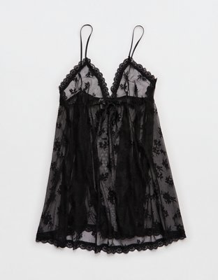 OVERSLEPT by Aerie Sheer Lace Nightie