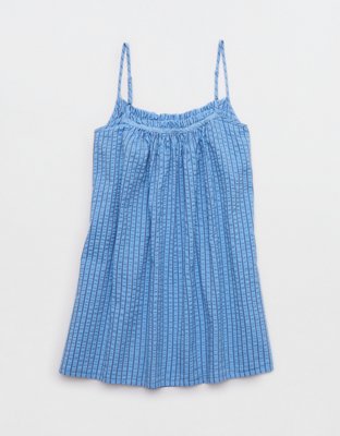 OVERSLEPT by Aerie Seersucker Babydoll Nightie