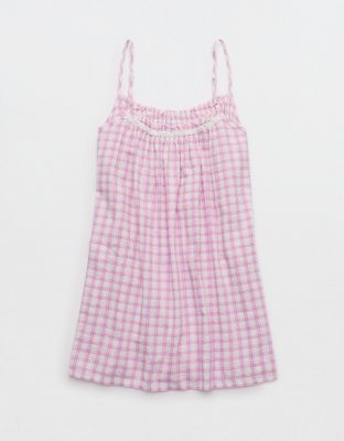 OVERSLEPT by Aerie Seersucker Babydoll Nightie
