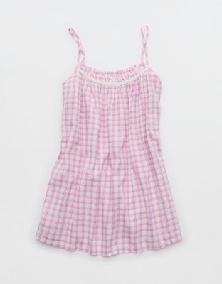OVERSLEPT by Aerie Seersucker Babydoll Nightie