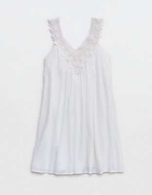 sleeveless night dress cotton Ekouaer Cotton Long Sleeveless Sleep Dress White / XXL