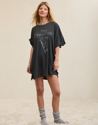OVERSLEPT by Aerie Sleep Happens Night Tee