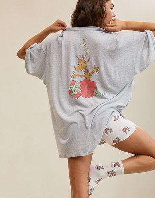 Aerie Sleep Happens Cindy Lou Night Tee