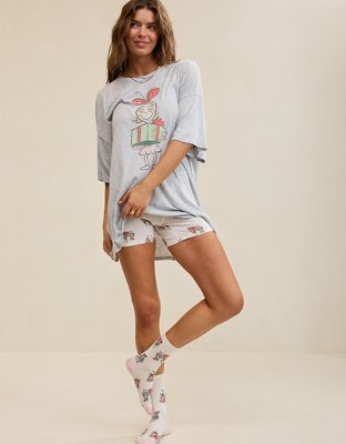 Aerie Sleep Happens Cindy Lou Night Tee