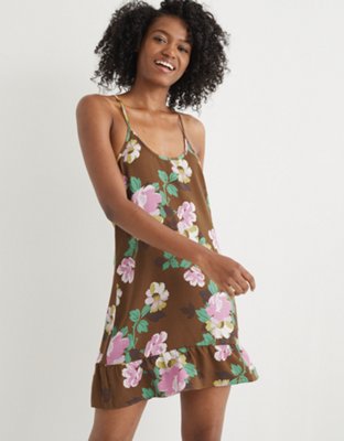 aerie satin dress