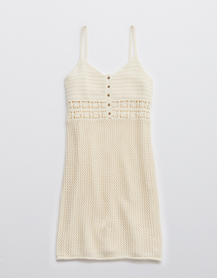 Aerie Crochet Cover Up Dress