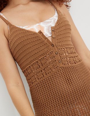 Aerie Crochet Cover Up Dress