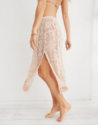 lace cover up skirt