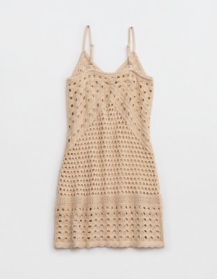 Aerie Crochet Cover Up Mini Dress