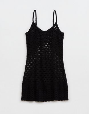 Aerie Crochet Cover Up Mini Dress