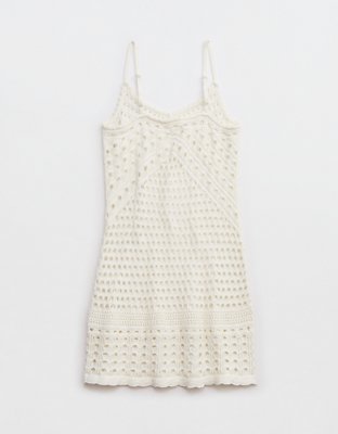 Aerie Crochet Coverup Mini Dress