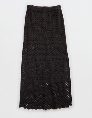 Aerie Crochet Coverup Maxi Skirt