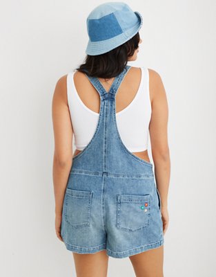 Aerie Werk & Play Denim Shortalls