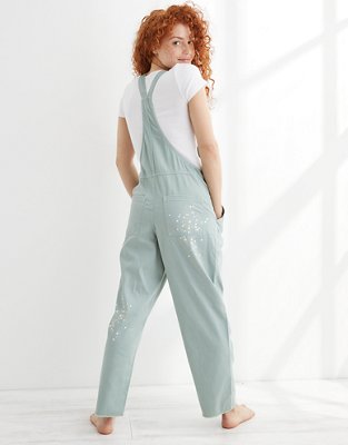Женские комбинезоны Aerie Werk & Play Twill Paint Splatter Overalls — фото 3