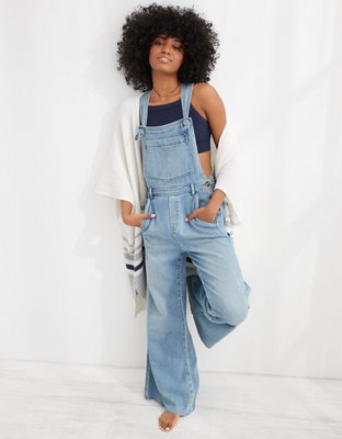 High waisted best sale wide leg overalls