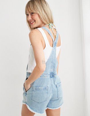 Aerie Denim Shortalls