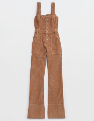 Женские комбинезоны Aerie Corduroy Kick Flare Overalls — фото 4