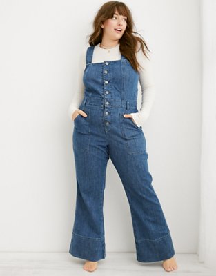 Aerie Corduroy Kick Flare Overalls