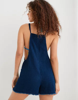 Aerie Pool-To-Party Double Strap Shortall