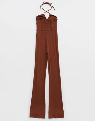 Aerie Halter Ribbed Jumpsuit