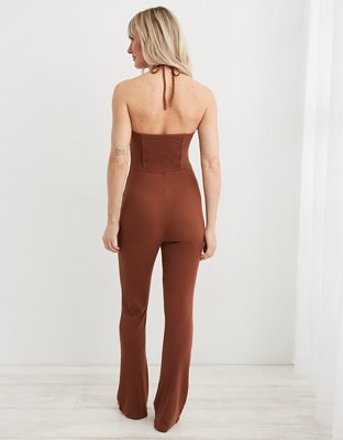 Женские комбинезоны Aerie Halter Ribbed Jumpsuit — фото 2