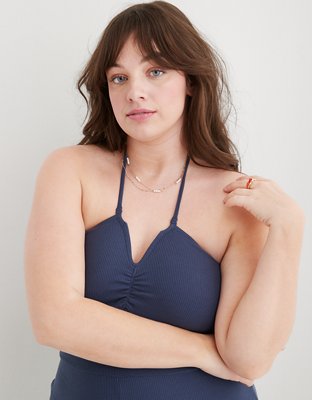 Aerie Halter Ribbed Jumpsuit