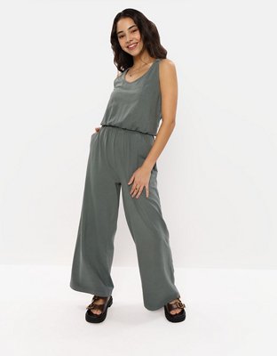 Aerie Knit Wide Leg Jumpsuit