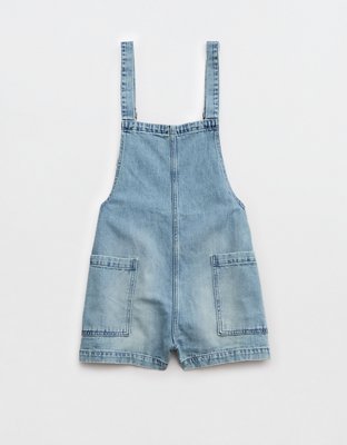 Aerie Denim Kick Flare Overalls curated on LTK
