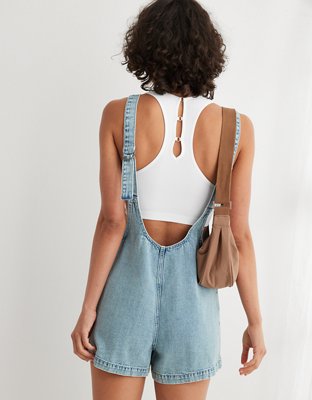 Aerie Denim Shortalls