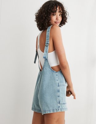 Aerie Denim Shortalls