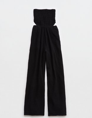 Aerie Gauzy Strapless Jumpsuit