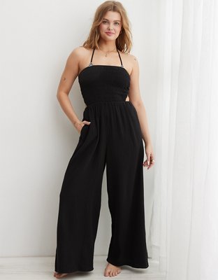 Aerie Gauzy Strapless Jumpsuit