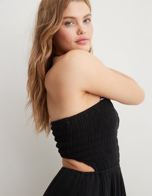 Aerie Gauzy Strapless Jumpsuit