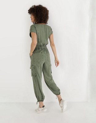 Aerie Twill Utility Jumpsuit