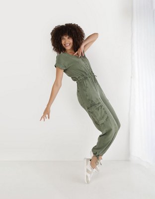 Aerie Twill Utility Jumpsuit