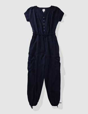 Женские комбинезоны Aerie Twill Utility Jumpsuit — фото 3