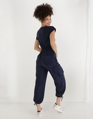 Женские комбинезоны Aerie Twill Utility Jumpsuit — фото 2