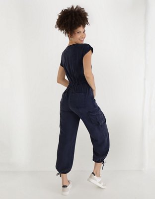 Aerie Twill Utility Jumpsuit