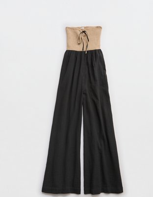 Aerie Colorblocked Strapless Jumpsuit