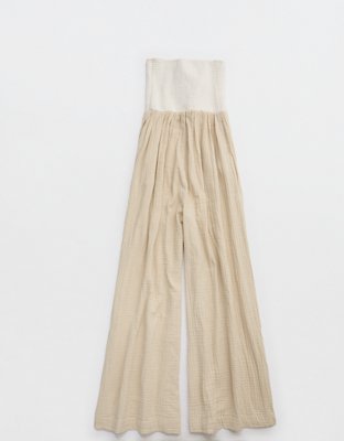Aerie Colorblocked Strapless Jumpsuit