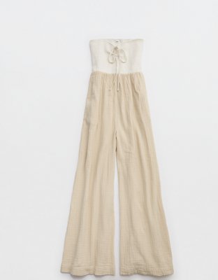 Aerie Colorblocked Strapless Jumpsuit