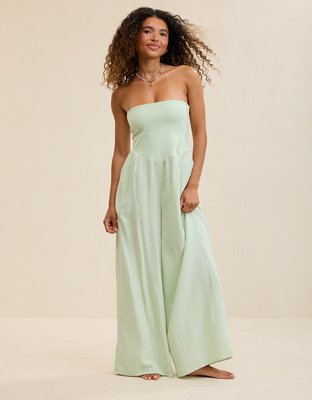 Aerie At The Barre Strapless Jumpsuit