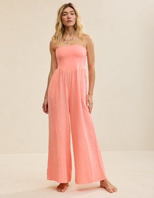 Aerie At The Barre Strapless Jumpsuit