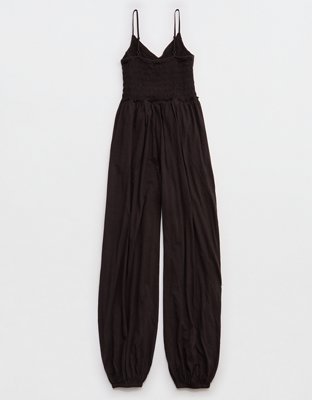Aerie Happiest Smocked Jumpsuit