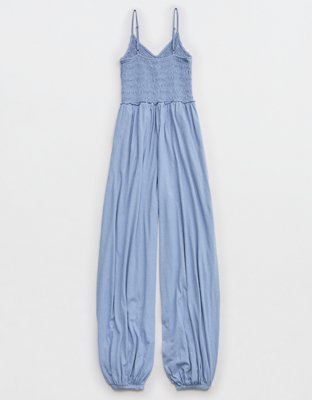Aerie Happiest Smocked Jumpsuit
