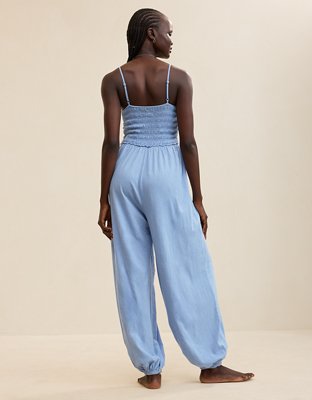 Aerie Happiest Smocked Jumpsuit