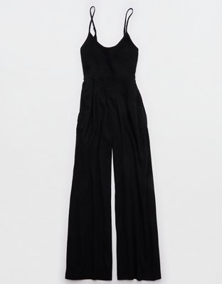 Aerie At The Barre Smocked Jumpsuit